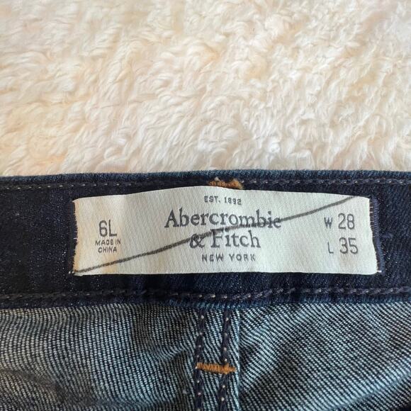 Abercrombie & Fitch Women’s A&F Skinny Jeans Dark Wash Size 28x35 Tall Long - Picture 3 of 11
